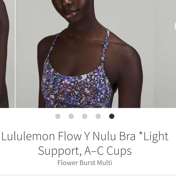 lululemon athletica Other - lululemon Flow Y Nulu Bra in Flower Burst Multi (purple, pink, white)